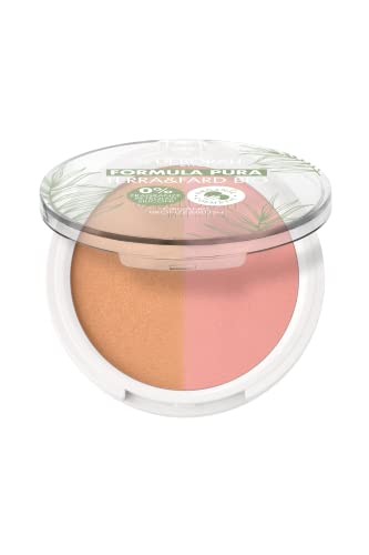 Deborah Terra & Fard Formula Pura, con materie prime Biologiche e Vegane Scalda il colorito e dona un finish radioso- Ideale per pelli sensibili Colore n.1 Light, 9 gr