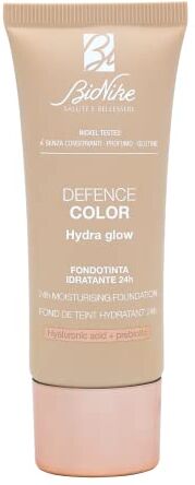 Bionike Defence Color Fondotinta Hydra Glow Idratante 24h, con Acido Ialuronico e SPF 15, per Pelli Normali e Secche, Azione Antiossidante e Protettiva, Dona una Pelle Luminosa e Sana, 30 ml