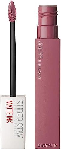 Maybelline New York Rossetto Matte SuperStay Matte Ink, Tinta Labbra a Lunga Tenuta, Colore Intenso e Vibrante, No Transfer, Lover (15), 5 ml