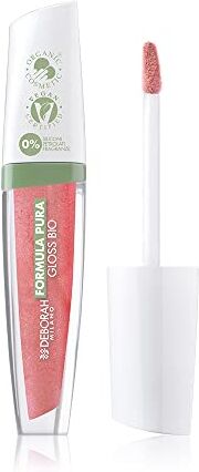 DEBORAH Gloss BIO Formula Pura Ultra Brillante e Nutriente, Colore n.5 Peach, con 100% ingredienti di origine naturale