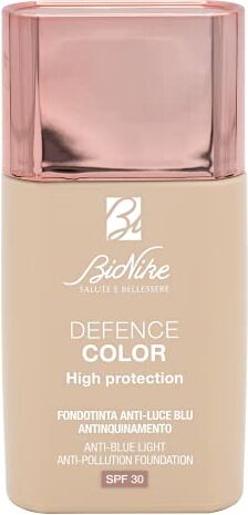 Bionike Defence Color Fondotinta High Protection per Pelle Chiara e Ipersensibile SPF 30, Anti Inquinamento e Luce Blu, Contrasta Macchie e Invecchiamento, Rinforza e Ripara la Cute, 30 ml