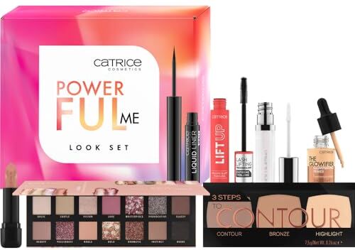 CATRICE Powerful Me Look Set vegano, senza parabeni, senza acetone, confezione da 7 pezzi