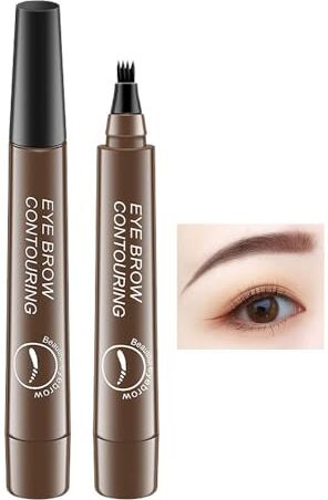 Generic Nexavista 4 Point Eyebrow Pencil, Nexavista Brow Pencil, Nexavista Eyebrow, Microblade Eyebrow Pen, Creates Natural Makeup Effect (Dark brown)