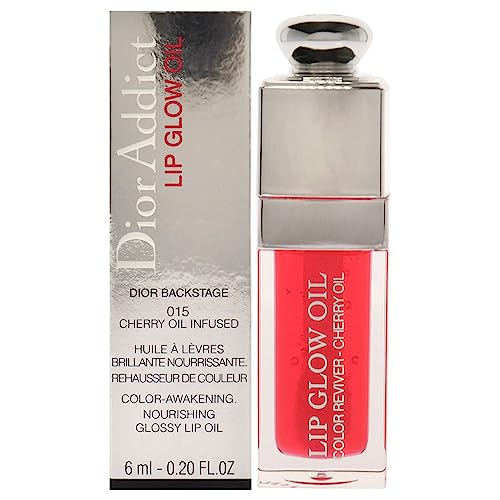 Christian Dior Addict Lip Glow Oil Olio Labbra Brillante, 015 Cherry, 6 ml