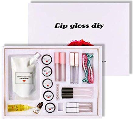 Sahgsa Lucidalabbra Kit Fai-da-Te Realizzazione di Strumenti per Smalto per Labbra in materie Prime Rossetto Materiale Grezzo Gel per Smalto per Unghie Fatto a Mano Art