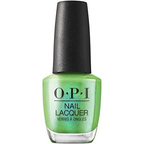 Wella OPI Nail Lacquer, Smalto per Unghie, "Power of Hue" Summer Collection, Make Rainbows, Verde Lime Shimmer, 15ml