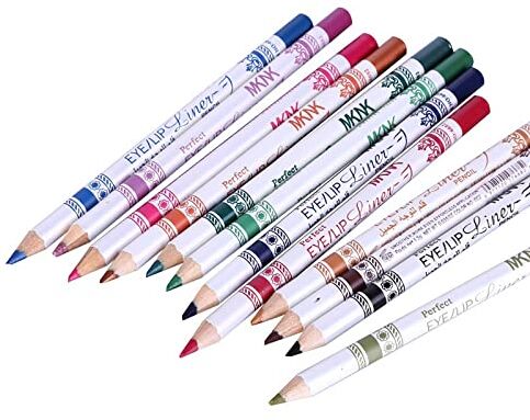 Generic Set di colori High Pencil -Eye Pen Silkworm Of Gloss E Pen Pen 12 Pencil Pen. Matita Lip Sopracciglio Ombretto Sopracciglia (Multicolor, One Size)