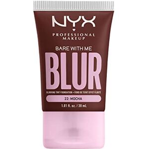 NYX PROFESSIONAL MAKEUP Fondotinta Effetto Blur, Con Coprenza Media, Finish Matte, Con Niacinamide, Matcha e Glicerina, Fino a 12 Ore d'Idratazione, Bare With Me Blur, Tonalità: Mocha, 30 ml NYX PROFESSIONAL MAKEUP Fondotinta Effetto Blur, Con Coprenza Media, Finish Matte, Con Niacinamide, Matcha e Glicerina, Fino a 12 Ore d'Idratazione, Bare With Me Blur, Tonalità: Mocha, 30 ml