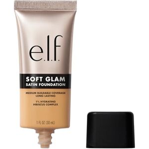 e.l.f. Soft Glam Satin Foundation, Medium Coverage, Long Lasting and Modulable for a Smooth Satin Finish, Vegan & Cruelty-Free, 30 Medium Warm e.l.f. Soft Glam Satin Foundation, Medium Coverage, Long Lasting and Modulable for a Smooth Satin Finish, Vegan & Cruelty-Free, 30 Medium Warm