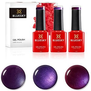 BLUESKY Smalto semipermente per Unghie Kit in Gel, Purples. Purple Grape 80551, Lilac Sparkle A064, Violette Sparkle 80543. 3 X 5Ml (Soak off UV/LED Gel) Viola 15 ml BLUESKY Smalto semipermente per Unghie Kit in Gel, Purples. Purple Grape 80551, Lilac Sparkle A064, Violette Sparkle 80543. 3 X 5Ml (Soak off UV/LED Gel) Viola 15 ml