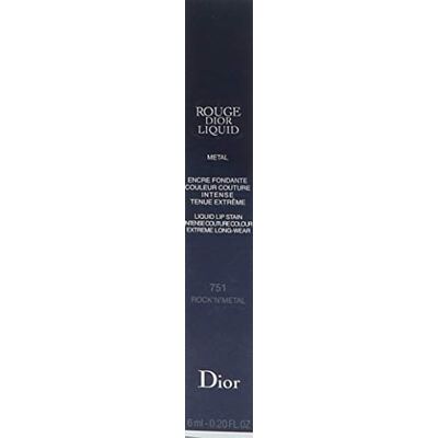 Christian Dior Rouge Liquid Liquid Lip Stain 751-RockNMetal 6 Ml Christian Dior Rouge Liquid Liquid Lip Stain 751-RockNMetal 6 Ml
