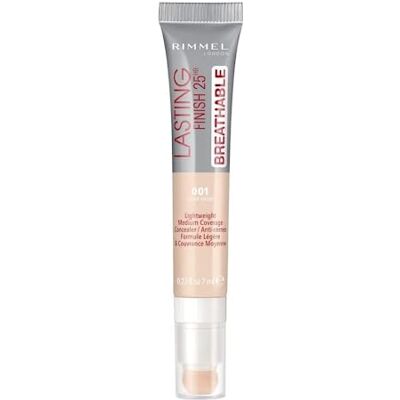Rimmel London Lasting Finish Breathable 25H Correttore, Copre Occhiaie, Imperfezioni e Discromie, Light Ivory , 7 ml Rimmel London Lasting Finish Breathable 25H Correttore, Copre Occhiaie, Imperfezioni e Discromie, Light Ivory , 7 ml