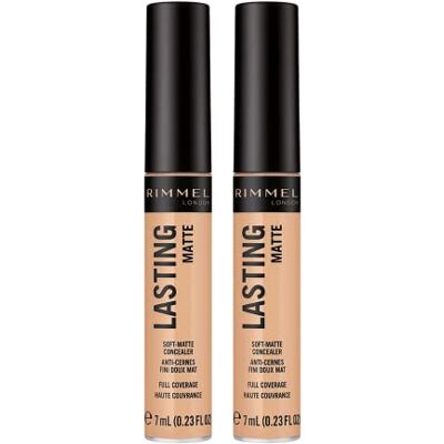 Rimmel London 2 x Rimmel Lasting Matte Concealer Full Coverage 015 True Ivory Rimmel London 2 x Rimmel Lasting Matte Concealer Full Coverage 015 True Ivory