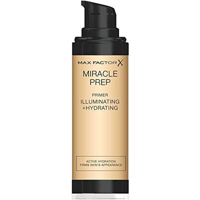 Max Factor Miracle Prep, Primer Viso 3 in 1 con Acido Ialuronico, Base Trucco Idratante e Illuminante, a Lunga Durata Max Factor Miracle Prep, Primer Viso 3 in 1 con Acido Ialuronico, Base Trucco Idratante e Illuminante, a Lunga Durata
