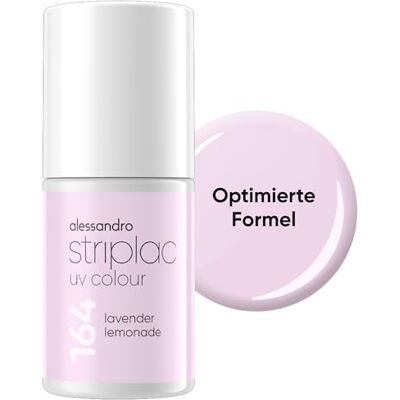 alessandro Striplac Smalto UV Lavender Lemonade – coprente e antigraffio fino a 15 giorni – facile da applicare – Tecnologia di rimozione delicata – Vegano – viola pastello 6,5 ml alessandro Striplac Smalto UV Lavender Lemonade – coprente e antigraffio fino a 15 giorni – facile da applicare – Tecnologia di rimozione delicata – Vegano – viola pastello 6,5 ml