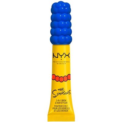 NYX PROFESSIONAL MAKEUP Gel 2-in-1 Per Sopracciglia e Capelli, A Lunga Tenuta, Effetto Laminazione, Look Definito, Marge Simpson Mega Glue, Colore: Trasparente, 7 ml NYX PROFESSIONAL MAKEUP Gel 2-in-1 Per Sopracciglia e Capelli, A Lunga Tenuta, Effetto Laminazione, Look Definito, Marge Simpson Mega Glue, Colore: Trasparente, 7 ml