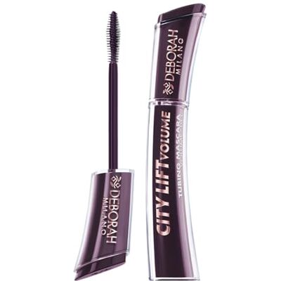 DEBORAH Milano, Mascara City Lift Volume, Mascara Borgogna, Effetto Liftante e Allungante, Mascara Tubing Long Lasting fino a 36H, Scovolino in Fibra Conico per Applicazione Senza Grumi DEBORAH Milano, Mascara City Lift Volume, Mascara Borgogna, Effetto Liftante e Allungante, Mascara Tubing Long Lasting fino a 36H, Scovolino in Fibra Conico per Applicazione Senza Grumi