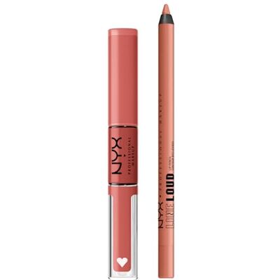 NYX PROFESSIONAL MAKEUP Shine Loud Rossetto Tonalità Magic Maker Finish Lucido Ultra Pigmentanto + Line Loud Matita Labbra Matte Tonalità 05 Global Citizen Finish Matte Waterproof Set da 2 NYX PROFESSIONAL MAKEUP Shine Loud Rossetto Tonalità Magic Maker Finish Lucido Ultra Pigmentanto + Line Loud Matita Labbra Matte Tonalità 05 Global Citizen Finish Matte Waterproof Set da 2