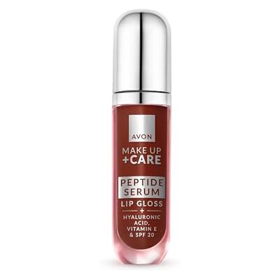 AVON Lip Gloss Siero ai Peptidi SPF20 Berry Quench Lip gloss idratante e rimpolpante con siero ai peptidi, acido ialuronico e finish brillante, tonalità Berry Quench AVON Lip Gloss Siero ai Peptidi SPF20 Berry Quench Lip gloss idratante e rimpolpante con siero ai peptidi, acido ialuronico e finish brillante, tonalità Berry Quench
