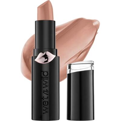 Wet n Wild Mega Last Matte Lip Color, Semi Matte Hyaluronic Acid Infuso di Acido Ialuronico, Copertura completa di lunga durata per un Pout Nutriente, Cruelty-Free & Vegan Never Nude Wet n Wild Mega Last Matte Lip Color, Semi Matte Hyaluronic Acid Infuso di Acido Ialuronico, Copertura completa di lunga durata per un Pout Nutriente, Cruelty-Free & Vegan Never Nude