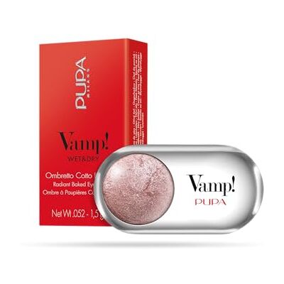 Pupa Ombretto Vamp! Wet&Dry 115 Pink Elixir Ombretto Colore puro, alta Pigmentazione, Multi-Effetto (disponibile in 54 Varianti Colore e 7 diversi Finish) Pupa Ombretto Vamp! Wet&Dry 115 Pink Elixir Ombretto Colore puro, alta Pigmentazione, Multi-Effetto (disponibile in 54 Varianti Colore e 7 diversi Finish)