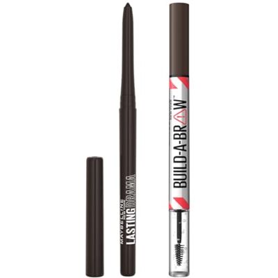Maybelline New York Automatic Liner, Lasting Drama, Tonalità: Black Out Drama + Penna Sopracciglia e Gel Fissante 2-in-1, Build A Brow, Tonalità: Deep Brown, Look Naturale a lunga tenuta Maybelline New York Automatic Liner, Lasting Drama, Tonalità: Black Out Drama + Penna Sopracciglia e Gel Fissante 2-in-1, Build A Brow, Tonalità: Deep Brown, Look Naturale a lunga tenuta