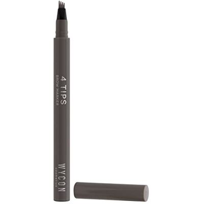 WYCON cosmetics 4 TIPS BROW MARKER Pennarello Sopracciglia con applicatore a 4 punte in feltro, tratto sottile delicato naturale e resistente all’acqua (06 TAUPE) WYCON cosmetics 4 TIPS BROW MARKER Pennarello Sopracciglia con applicatore a 4 punte in feltro, tratto sottile delicato naturale e resistente all’acqua (06 TAUPE)