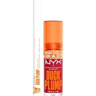 NYX PROFESSIONAL MAKEUP Duck Plump Gloss Lucidalabbra Colore 19 Cherry Spice 7ml + Duck Plump Plumping Lip Liner Matita Labbra Colore 01 Ducking Clear Rimpolpante con Zenzero e Peperoncino Set da 2 NYX PROFESSIONAL MAKEUP Duck Plump Gloss Lucidalabbra Colore 19 Cherry Spice 7ml + Duck Plump Plumping Lip Liner Matita Labbra Colore 01 Ducking Clear Rimpolpante con Zenzero e Peperoncino Set da 2
