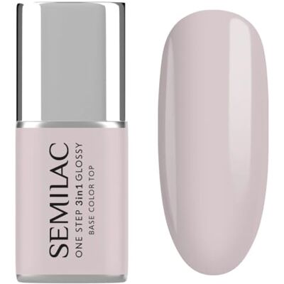 Semilac S610 Smalto UV 3 in 1 One Step Glossy Barely Pink 7 ml – Smalto gel UV rosa delicato Perfetto per principianti Base & Top Coat integrato Semilac S610 Smalto UV 3 in 1 One Step Glossy Barely Pink 7 ml – Smalto gel UV rosa delicato Perfetto per principianti Base & Top Coat integrato