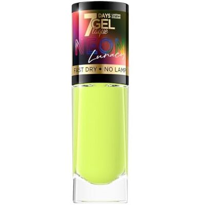 EVELINE COSMETICS EVELINE GEL LAQUE NEON LUNACY Smalto gel n. 80, 8 ml EVELINE COSMETICS EVELINE GEL LAQUE NEON LUNACY Smalto gel n. 80, 8 ml
