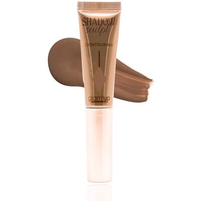 GLAM UP Glam'Up Paris Shadow Sculpt Contouring Liquido – Trucco per contorno viso – Look intagliato – Cuscino applicatore in spugna – N°02 Warm GLAM UP Glam'Up Paris Shadow Sculpt Contouring Liquido – Trucco per contorno viso – Look intagliato – Cuscino applicatore in spugna – N°02 Warm