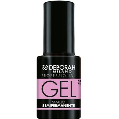 DEBORAH Milano Professional Smalto Semipermanente Gel N.26 Baby pink, Effetto Plumping a Lunga Durata, Dona Unghie Intense e Brillanti, 4.5 ml DEBORAH Milano Professional Smalto Semipermanente Gel N.26 Baby pink, Effetto Plumping a Lunga Durata, Dona Unghie Intense e Brillanti, 4.5 ml