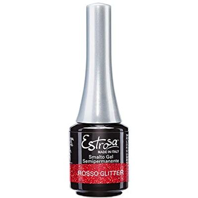 Estrosa Smalto Gel Mini Rosso Glitter 100 gr Estrosa Smalto Gel Mini Rosso Glitter 100 gr