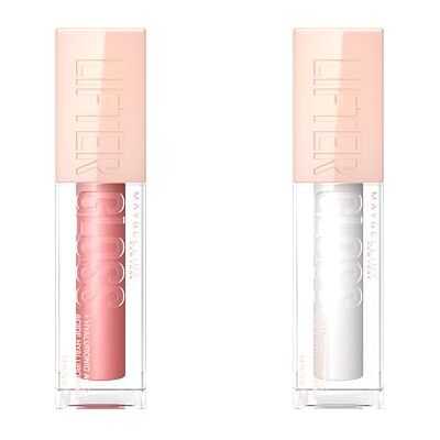 Maybelline New York Set di 2 lucidalabbra idratante e lucentezza istantanea arricchito con acido ialuronico Lifter Gloss Tonalità: 001 Pearl + 003 Moon Maybelline New York Set di 2 lucidalabbra idratante e lucentezza istantanea arricchito con acido ialuronico Lifter Gloss Tonalità: 001 Pearl + 003 Moon