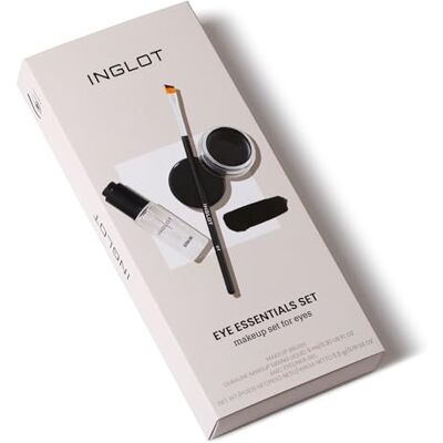 Inglot Set di Trucco per gli Occhi Fissatore di Trucco Duraline 9 ml Pennello Angolato AMC Eyeliner Nero 5.5 g Trucco a Lunga Durata e Resistente all’Acqua Essentials Set Inglot Set di Trucco per gli Occhi Fissatore di Trucco Duraline 9 ml Pennello Angolato AMC Eyeliner Nero 5.5 g Trucco a Lunga Durata e Resistente all’Acqua Essentials Set
