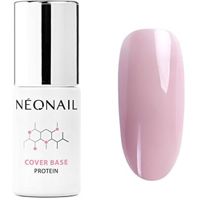 NÉONAIL Smalto Semipermanente Unghie 7,2 ml Base Coat Cover Base Protein Light Nude Smalti Semipermanenti per Unghie Gel Unghie Base Smalto Gel UV LED NÉONAIL Smalto Semipermanente Unghie 7,2 ml Base Coat Cover Base Protein Light Nude Smalti Semipermanenti per Unghie Gel Unghie Base Smalto Gel UV LED