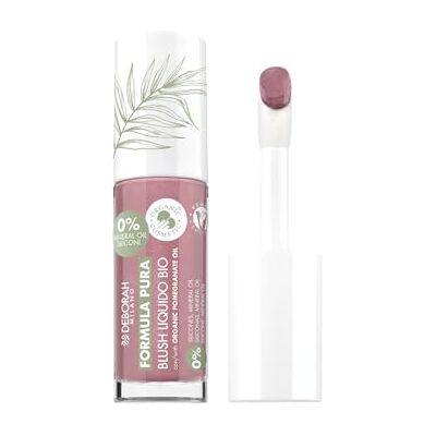 DEBORAH Milano Blush Liquido Formula Pura Biologico, Texture Morbida e Leggera, Finish Naturale e Luminoso, Colore 02 Soft Rose, 3.5ml DEBORAH Milano Blush Liquido Formula Pura Biologico, Texture Morbida e Leggera, Finish Naturale e Luminoso, Colore 02 Soft Rose, 3.5ml