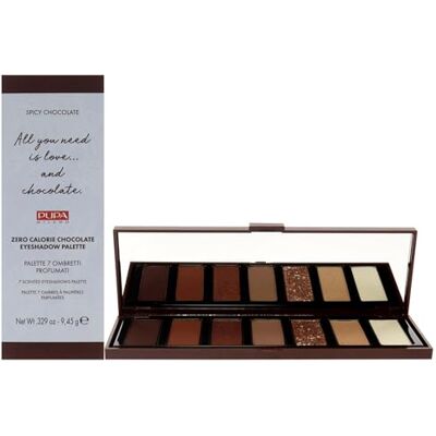 Pupa , ZERO CALORIE CHOCOLATE EYESHADOW PALETTE N. 001 Spicy Chocolate, 9,45 g. Pupa , ZERO CALORIE CHOCOLATE EYESHADOW PALETTE N. 001 Spicy Chocolate, 9,45 g.