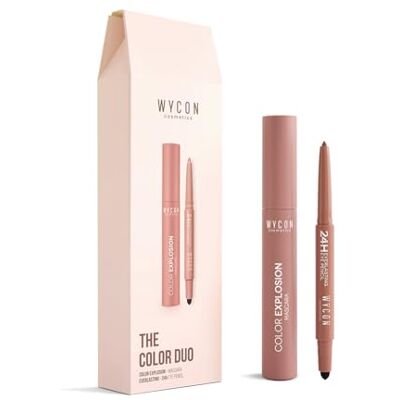 WYCON cosmetics THE COLOR DUO 01 COLOR EXPLOSION 03 AMBER + 24H EVERLASTING EYE PENCIL 25 WARM ROSE WYCON cosmetics THE COLOR DUO 01 COLOR EXPLOSION 03 AMBER + 24H EVERLASTING EYE PENCIL 25 WARM ROSE