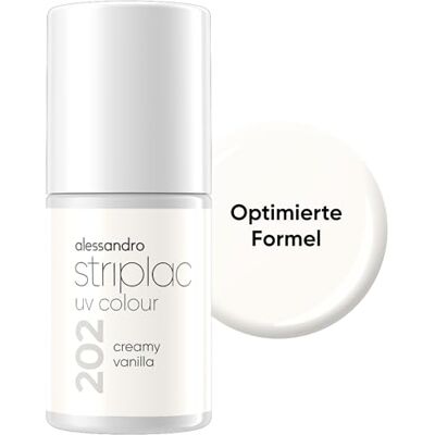 alessandro Striplac Smalto UV Creamy Vanilla – coprente e antigraffio fino a 15 giorni – facile da applicare – Tecnologia di rimozione delicata – Vegano – Nude – 6,5 ml alessandro Striplac Smalto UV Creamy Vanilla – coprente e antigraffio fino a 15 giorni – facile da applicare – Tecnologia di rimozione delicata – Vegano – Nude – 6,5 ml
