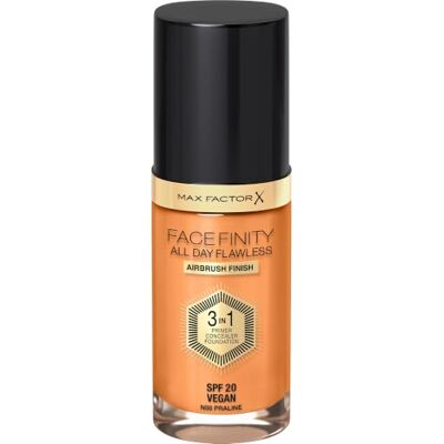 Max Factor Fondotinta Facefinity All Day Flawless – Correttore, Fondotinta liquido e primer viso 3-in-1, Formula vegan, Copertura modulabile, Tenuta fino a 30 ore, SPF20 – N88 Praline, 30 ml Max Factor Fondotinta Facefinity All Day Flawless – Correttore, Fondotinta liquido e primer viso 3-in-1, Formula vegan, Copertura modulabile, Tenuta fino a 30 ore, SPF20 – N88 Praline, 30 ml