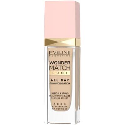 EVELINE COSMETICS Wonder Match, fondotinta illuminante Lumi All Day Glow 15 EVELINE COSMETICS Wonder Match, fondotinta illuminante Lumi All Day Glow 15