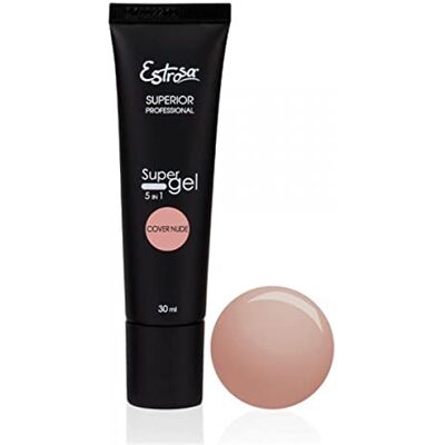 Estrosa Gel Ricostruzione Unghie in Tubetto, Supergel Monofase 5 in 1, Manicure Professionale, Cover Nude Estrosa Gel Ricostruzione Unghie in Tubetto, Supergel Monofase 5 in 1, Manicure Professionale, Cover Nude