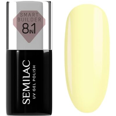 Semilac Smart Builder 823 Vanilla Cream Smalto UV per unghie, 7 ml, formula 8 in 1, autolivellante, applicazione rapida e senza sforzo Semilac Smart Builder 823 Vanilla Cream Smalto UV per unghie, 7 ml, formula 8 in 1, autolivellante, applicazione rapida e senza sforzo