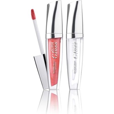 DEBORAH Milano -Set Makeup Super Gloss Lucidalabbra, N.05 Pearly Coral e N.01 Transparent, Lip Gloss Volumizzante e Brillante con Acido Ialuronico, Dona Labbra Soffici, Levigate e Idratate, 4.5 gr DEBORAH Milano -Set Makeup Super Gloss Lucidalabbra, N.05 Pearly Coral e N.01 Transparent, Lip Gloss Volumizzante e Brillante con Acido Ialuronico, Dona Labbra Soffici, Levigate e Idratate, 4.5 gr