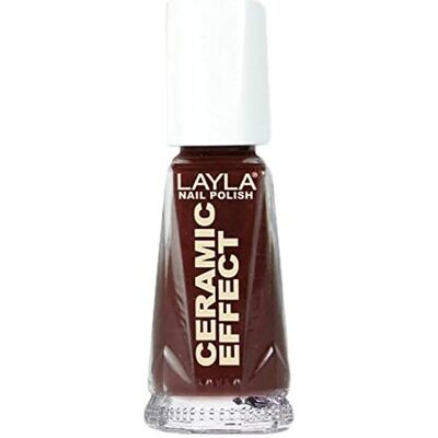 LAYLA Smalto Ceramic Effect Tonalità Ce08 Torrid Red LAYLA Smalto Ceramic Effect Tonalità Ce08 Torrid Red