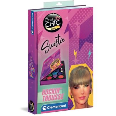 Clementoni Crazy Chic TS Rock'N Makeup Palette, Kit Trucchi Bambina con Ombretti, Lucidalabbra e Applicatori Premium, età 6+, Clementoni Crazy Chic TS Rock'N Makeup Palette, Kit Trucchi Bambina con Ombretti, Lucidalabbra e Applicatori Premium, età 6+,