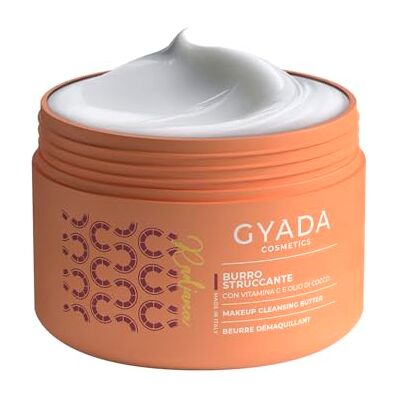 GYADA COSMETICS , Radiance Burro Struccante, Nuova Formula, Rimuove Anche il Make-up Waterproof, Non Unge, Texture Fondente, Con Vitamina C e Olio di Cocco, 200 ml GYADA COSMETICS , Radiance Burro Struccante, Nuova Formula, Rimuove Anche il Make-up Waterproof, Non Unge, Texture Fondente, Con Vitamina C e Olio di Cocco, 200 ml