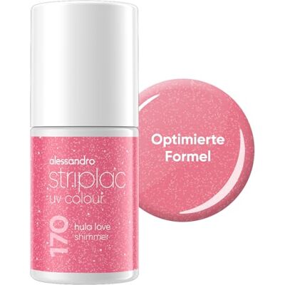 alessandro Striplac Smalto UV per unghie Hula Love Shimmer – coprente e resistente ai graffi fino a 15 giorni, facile da applicare, con tecnologia di rimozione delicata, vegano, rosa, 6,5 ml alessandro Striplac Smalto UV per unghie Hula Love Shimmer – coprente e resistente ai graffi fino a 15 giorni, facile da applicare, con tecnologia di rimozione delicata, vegano, rosa, 6,5 ml