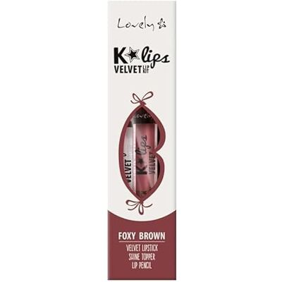 LOVELY Lips Set K'Lips Velvet Nr 2 Foxy Brown per chi cerca qualità e praticità, per uso pratico e risultati affidabili LOVELY Lips Set K'Lips Velvet Nr 2 Foxy Brown per chi cerca qualità e praticità, per uso pratico e risultati affidabili